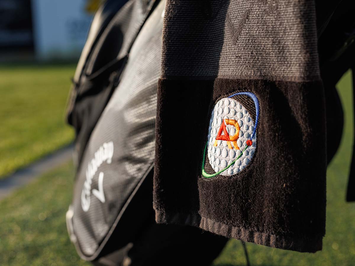 Golfbag mit Handtuch